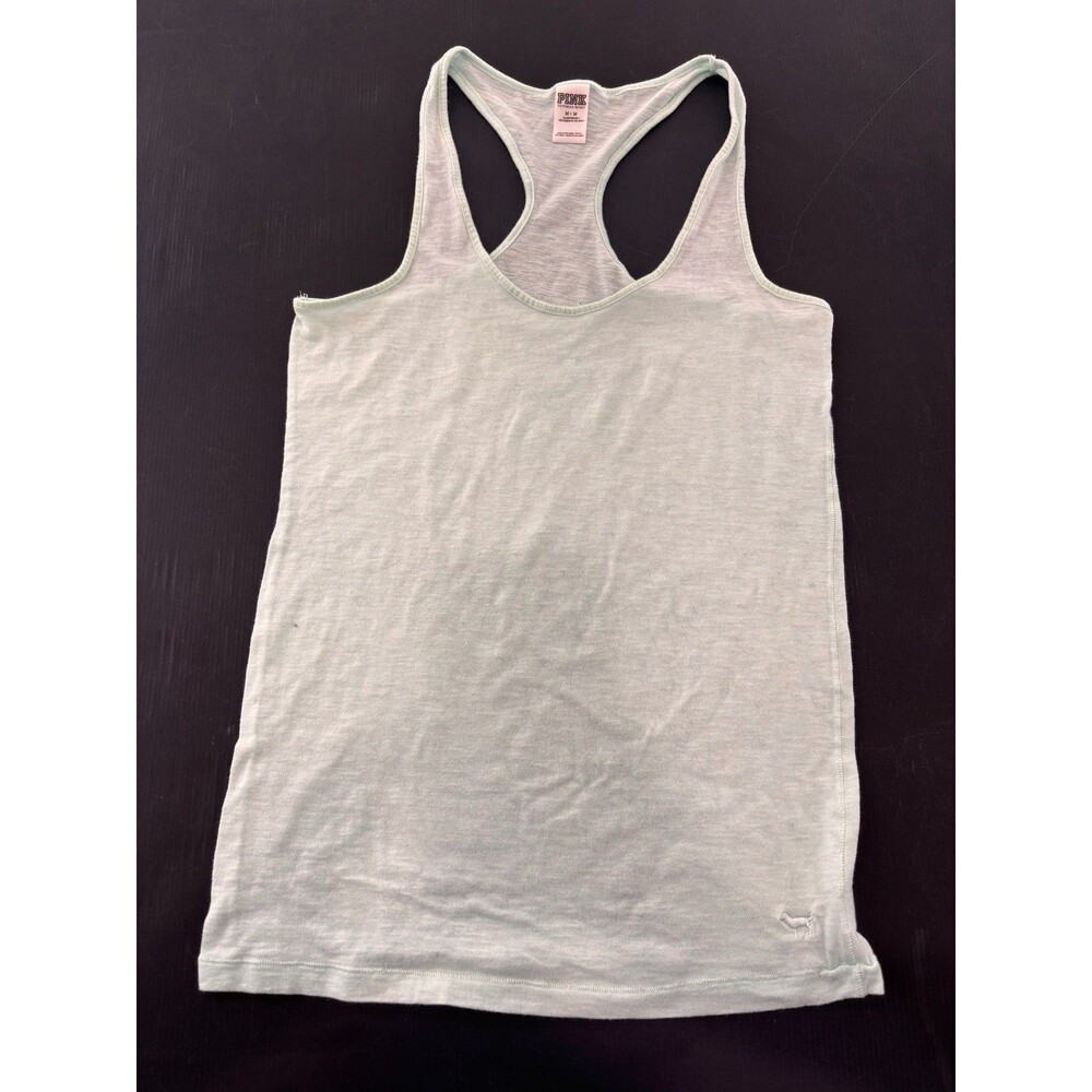 Victorias Secret PINK Racerback Tank. Mint Green. Medium